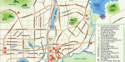 Χάρτης της Shenzhen αγορών