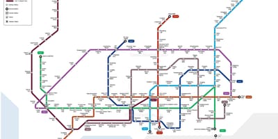 Shenzhen σιδηροδρομικό σταθμό χάρτης